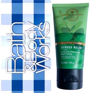 4/$20 NEW BBW AROMATHERAPY EUCALYPTUS SPEARMINT Body Cream TRAVEL SIZE 2.5 oz